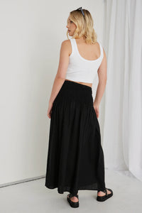 Byron linen skirt  Ivy & Jack NATURAL (not black)