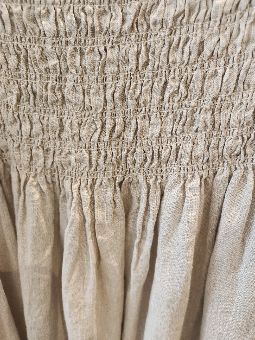 Byron linen skirt  Ivy & Jack NATURAL (not black)