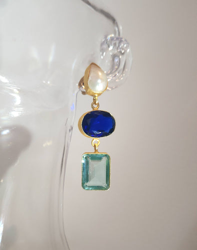 Mescha Oceanic Pearl & Swarovski drops