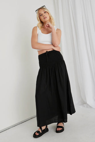 Byron linen skirt  Ivy & Jack NATURAL (not black)