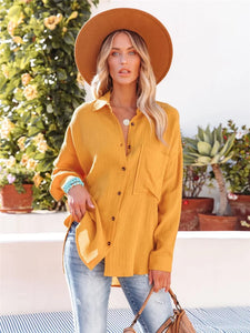 Evermore mustard shirt