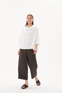 Funnel neck boxy top Tirelli