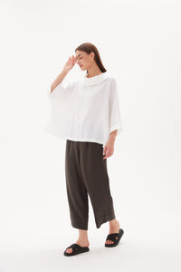 Funnel neck boxy top Tirelli