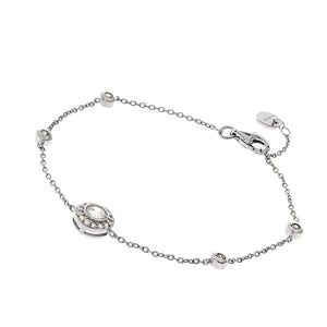 RHODIUM CUBIC ZIRCONIA BRACELET