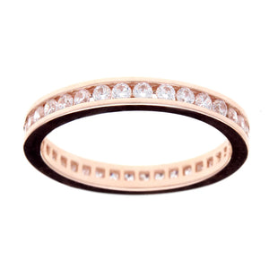 ROSE GOLD CZ ETERNITY BAND