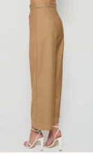 CONTRAST STITCHING WIDE LEG PANTS