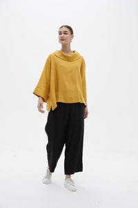 Funnel neck boxy top Tirelli