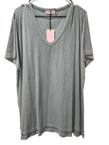 Billie V neck relaxed tee