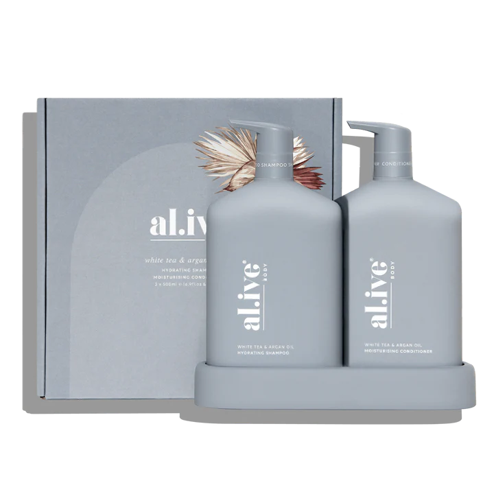 Al.ive White Tea & Argan oil duo shampoo/conditioner